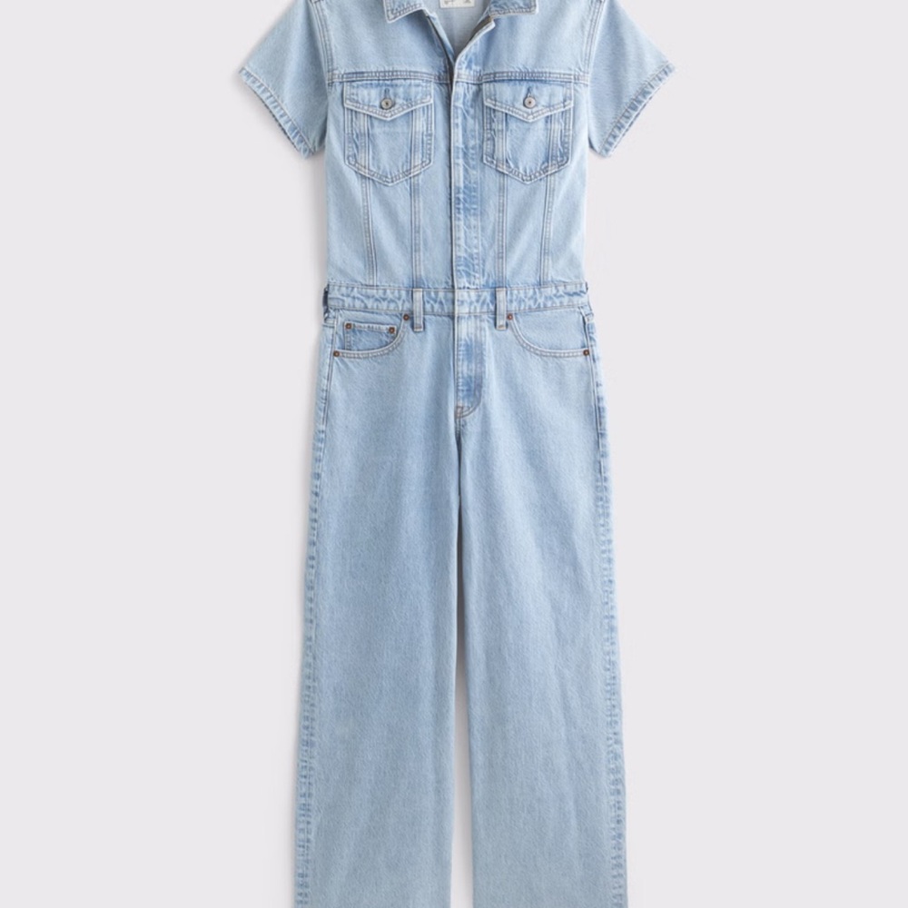 Abercrombie Denim Overalls Jumpsuit
